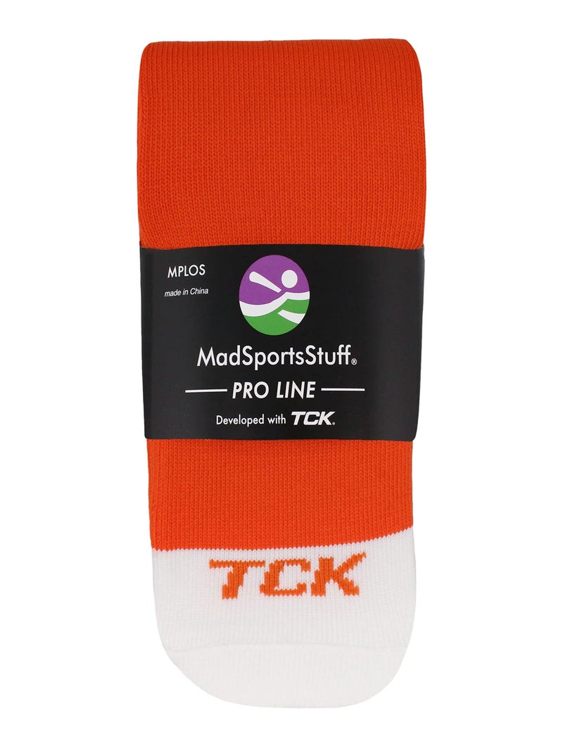 MadSportsStuff Pro Line Over the Calf Baseball Socks (Orange, Medium) - Image 2